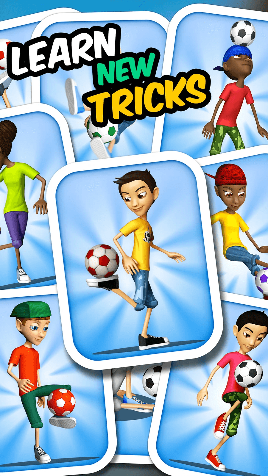 Trick cards to learn and unlock