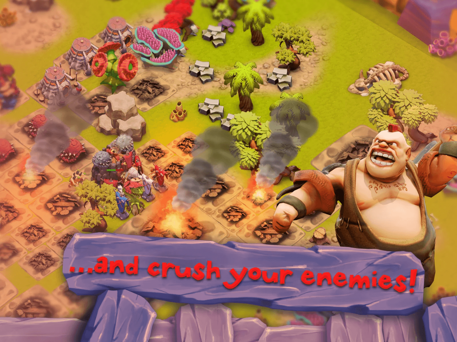 Raiding an enemy village